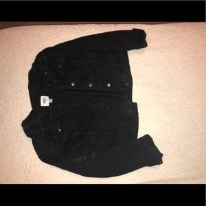 Black denim jacket